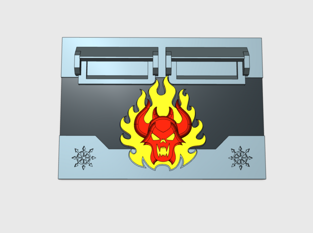 Burning Demon 2 : Standard APC Frontplate in Tan Fine Detail Plastic