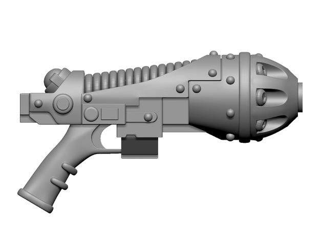 Chaos Marine Plasma Pistol of Decay McFarlane 7" in Tan Fine Detail Plastic