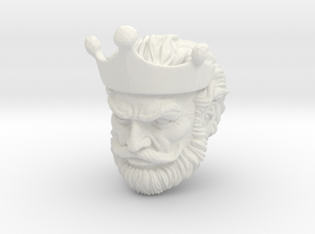 King Randor head (Fisto edit) origins in White Natural Versatile Plastic