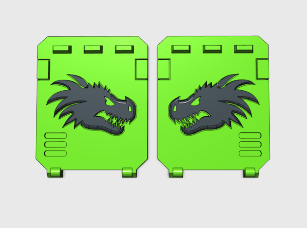 Dragon Head : Standard APC Side Doors in Tan Fine Detail Plastic