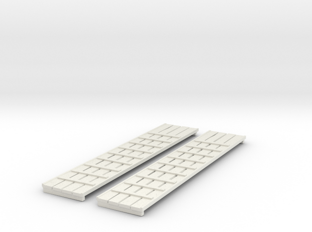 1/24 DKM Raumboote R-301 Gang Planks SET in White Natural Versatile Plastic