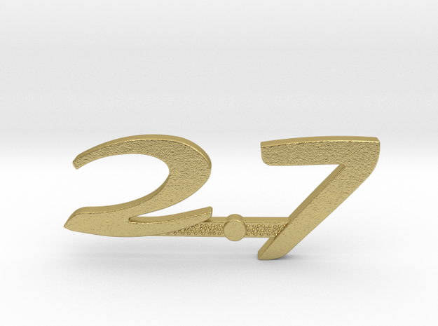 Porsche_Classic 2.7 Grid Emblem in Natural Brass