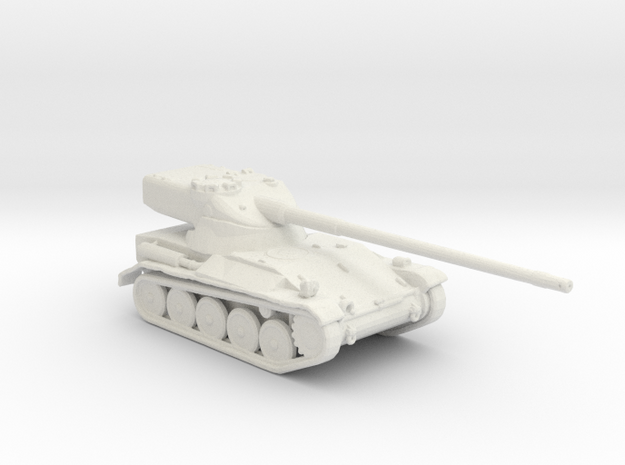 ARVN AMX-13 light tank white plastic 1:160 scale in White Natural Versatile Plastic