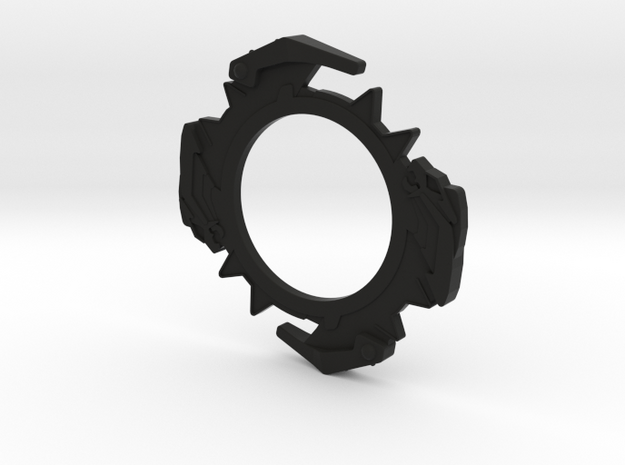 Beyblade Zeus outer attack ring in Black Natural Versatile Plastic