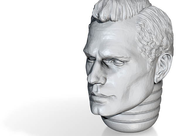 Henry Cavill Head 1/18 Scale JoyToy in Tan Fine Detail Plastic