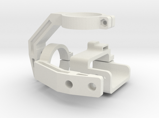 Mobius Gimbal - Roll and Pitch Assembly in White Natural Versatile Plastic