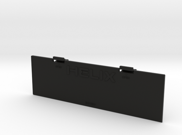 Helix Wheely Battery Door Lid in Black Natural Versatile Plastic