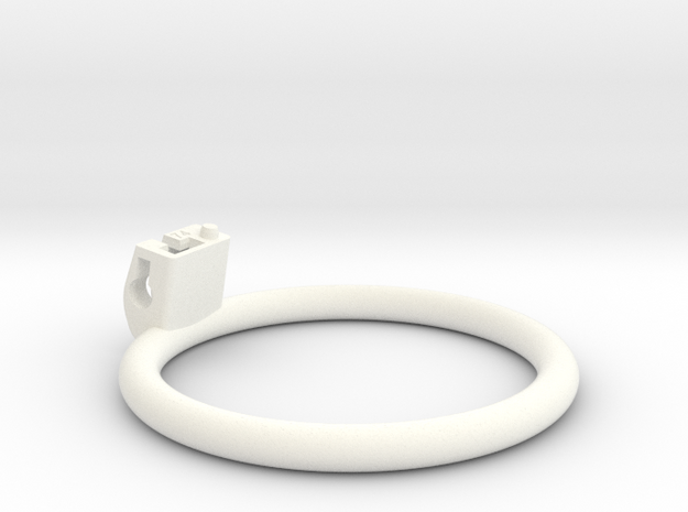 Cherry Keeper Ring G2 - 74mm Flat in White Processed Versatile Plastic