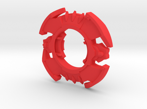 Beyblade Gigars Attack Ring in Red Processed Versatile Plastic