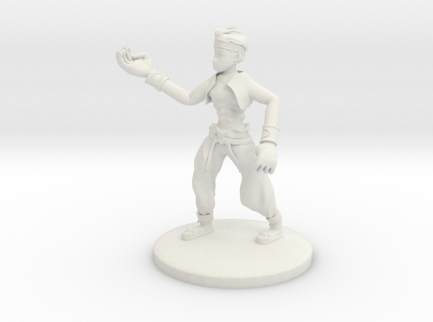 Final Fantasy Tactics, male Monk, 25mm base in White Natural Versatile Plastic