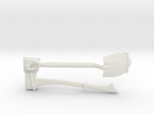 Wild willy shovel and axe mirrored for right side in White Natural Versatile Plastic