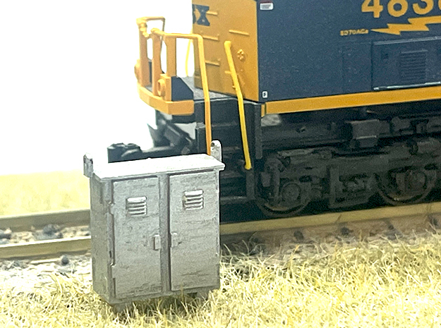 N Scale Electrical Trackside Box in Smooth Fine Detail Plastic