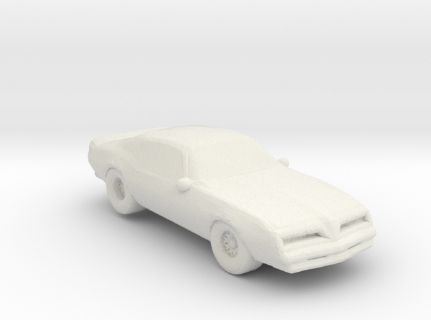  1975 Pontiac Firebird 1:160 scale white only in White Natural Versatile Plastic