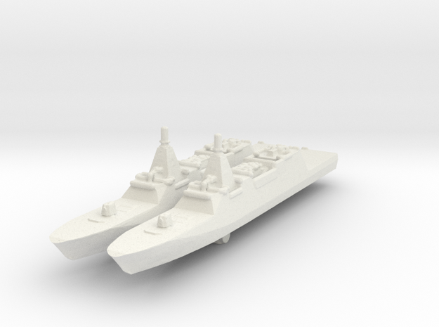 JMSDF Mogami FFM-1 in White Natural Versatile Plastic: 1:2400