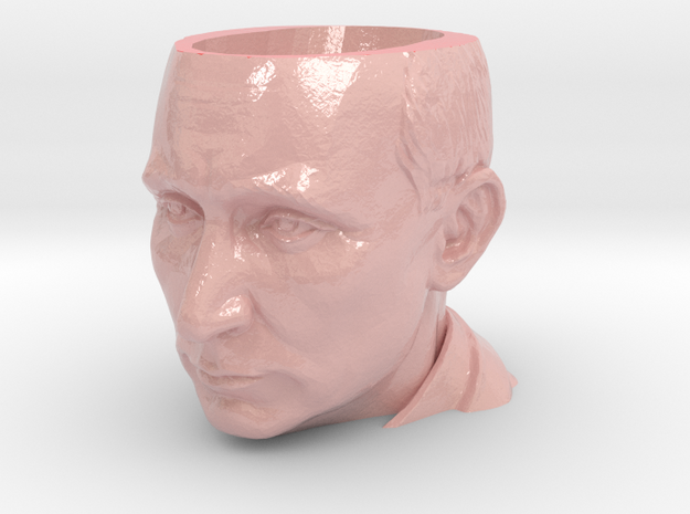 Putin 3D Cup in Glossy Full Color Sandstone