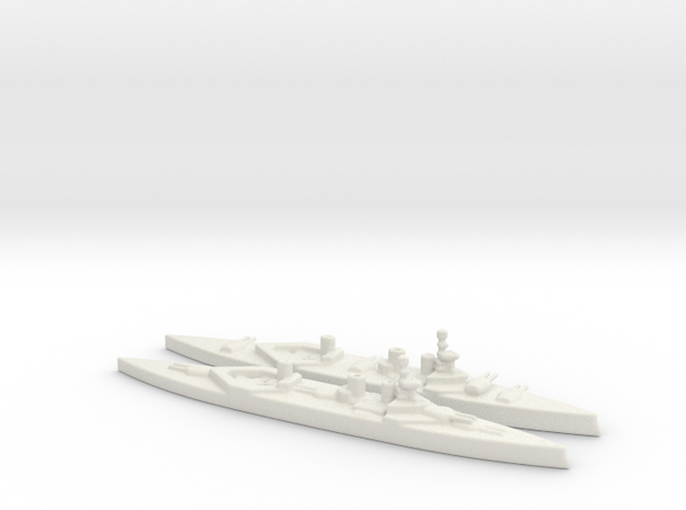 HMS Lion 13.5 inch HMS Queen Mary 13.5 inch 1/1800 in White Natural Versatile Plastic
