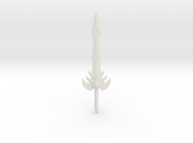 Hordak Broad Sword (Motu Classics/Masterverse) in White Natural Versatile Plastic