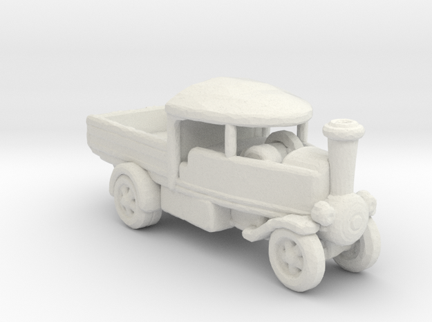 1908 Eddy Steam Wagon 1:160 Scale White only in White Natural Versatile Plastic
