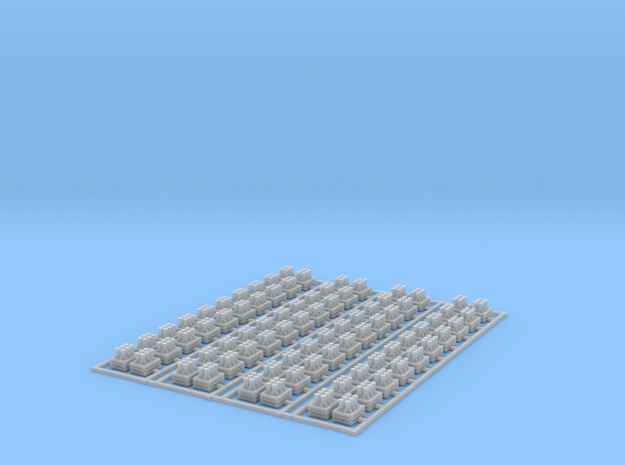 80 cases of milk bottles Z scale in Smooth Fine Detail Plastic