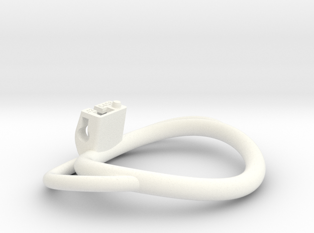 Cherry Keeper Ring G2 - 64x58mm (WO) -12° ~61mm LH in White Processed Versatile Plastic