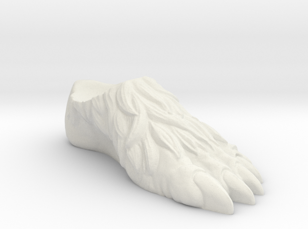 Motu Origins Beast Left Foot in White Natural Versatile Plastic