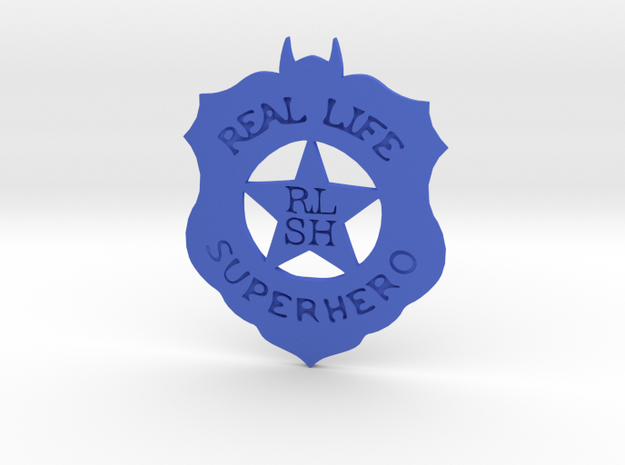 RLSH_Sheriff_Badge in Blue Processed Versatile Plastic