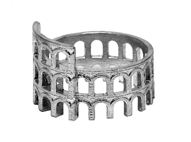 Verona Ring in Natural Silver: 7 / 54