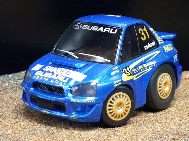 ChoroQ Subaru Impreza WRC2005 in Tan Fine Detail Plastic
