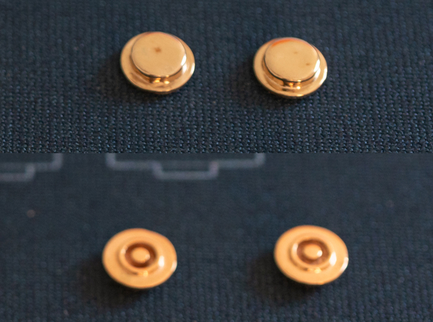 AGS start/select buttons in Polished Brass