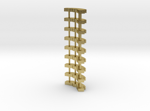 ARC Chassis - Brass Fins in Natural Brass