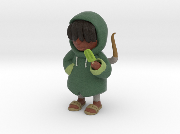 Green Poncho (Craig of The Creek) in Natural Full Color Sandstone: Small