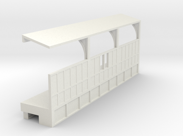 NYC Subway Highline Platform Right N scale in White Natural Versatile Plastic