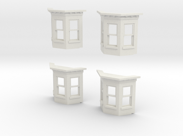 2021WEST PHILLY ROW HOME BAY WINDOW 4PACK in White Natural Versatile Plastic