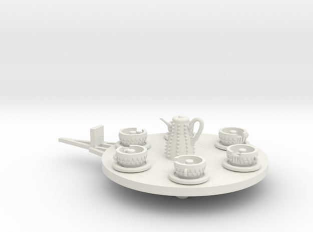 ZAP Mini Tea Cup ride in White Natural Versatile Plastic