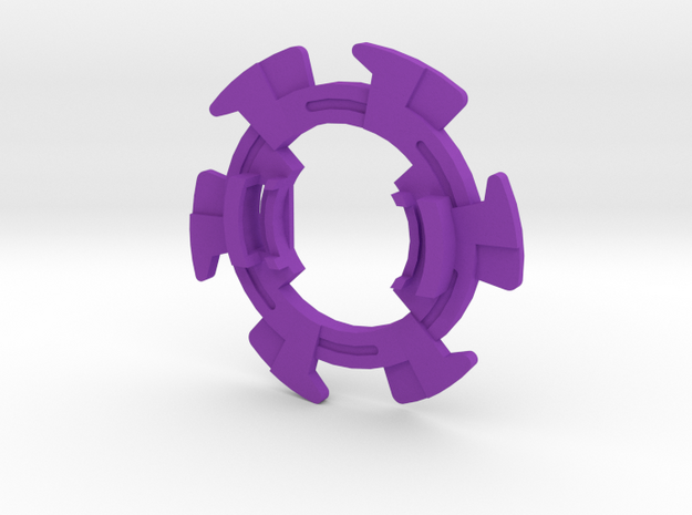 Bey Bakushin-Oh Attack Ring (Downforce Ring) in Purple Processed Versatile Plastic