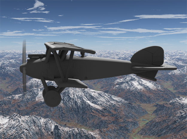 Albatros D.III Oeffag Series 53.2 in Gray PA12: 1:144