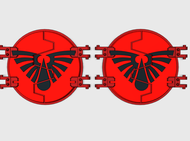Blood Wing : Legion Deimos Round Doors in Tan Fine Detail Plastic