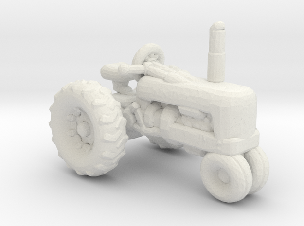 1935 J.D. Model B tractor 1:160 scale white only in White Natural Versatile Plastic