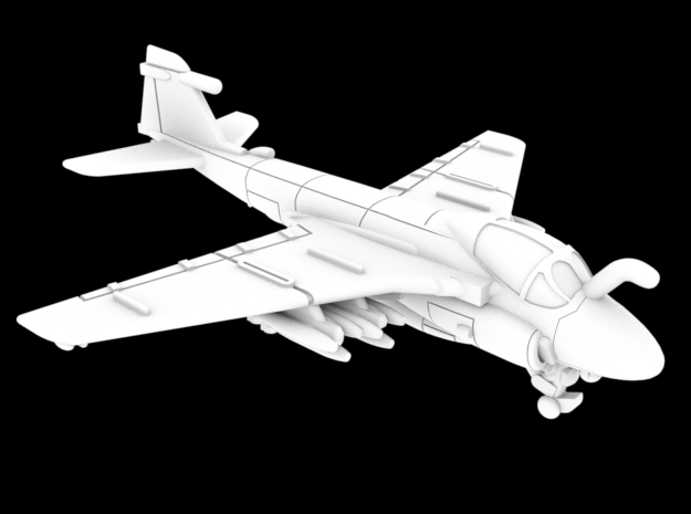 1:250 Scale A-6E Intruder (Loaded) in White Natural Versatile Plastic