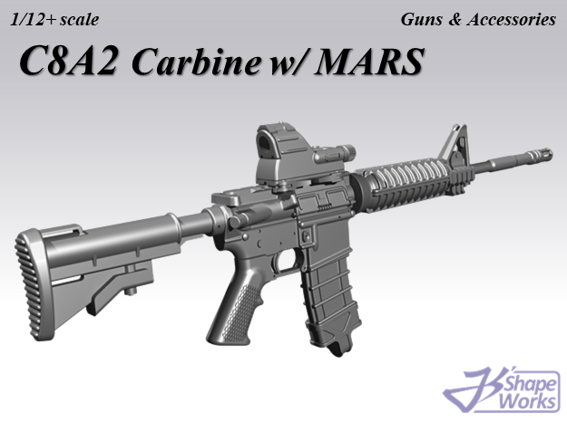 1/9 C8A2 Carbine w/ MARS in Smoothest Fine Detail Plastic