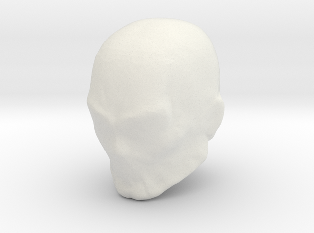 Masked wrestler head (Blank) Origins in White Natural Versatile Plastic