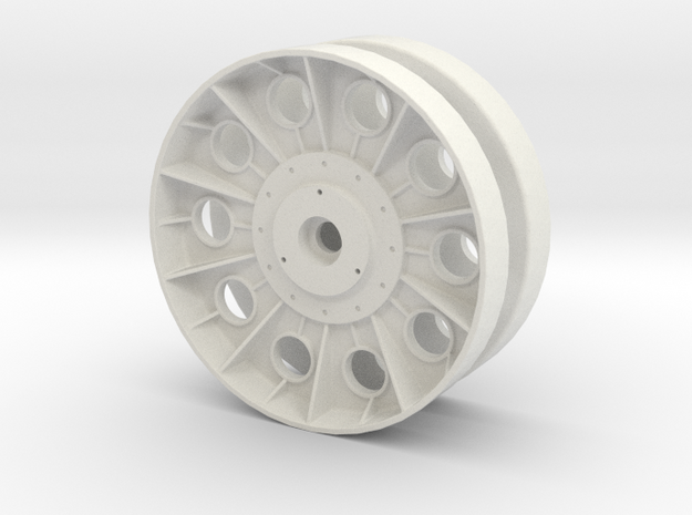 1/10 T34-roadwheel_full_steel in White Natural Versatile Plastic