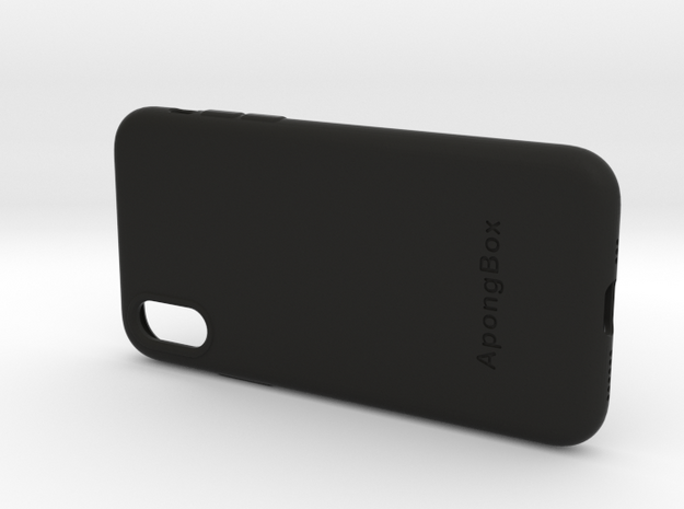 Iphone XS Case in Black Natural Versatile Plastic