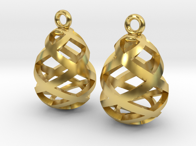 Egg openwork in Polished Brass