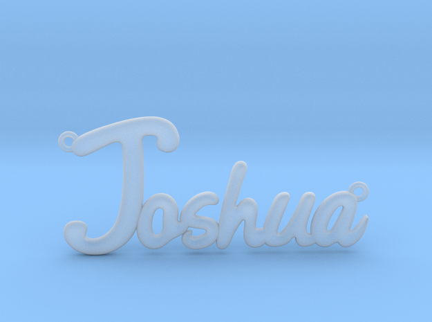 Joshua Shiny Surface Jewelry Font Necklace Pendant
