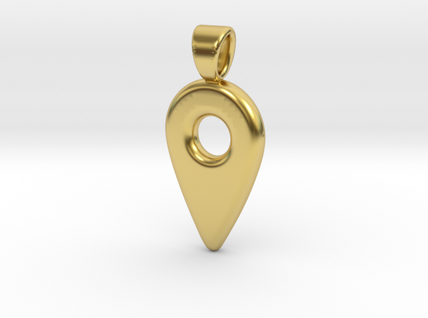 HERE ! [pendant] in Polished Brass
