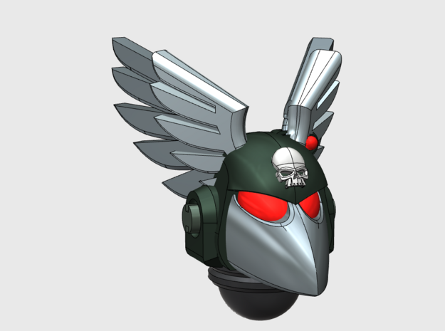 10x Angel Wings - G:6 Crow Helmets in Tan Fine Detail Plastic