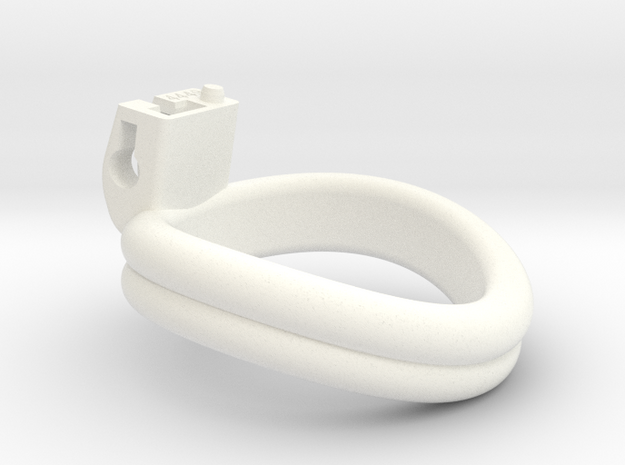 Cherry Keeper Ring G2 - 44x49mm Double (~46.5mm) in White Processed Versatile Plastic