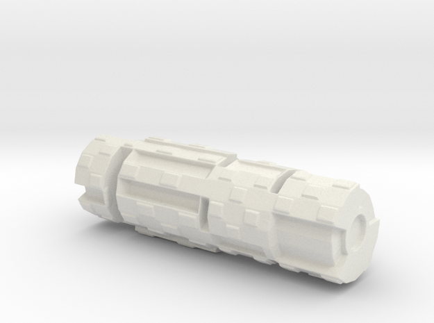Borg Cylinder in White Natural Versatile Plastic