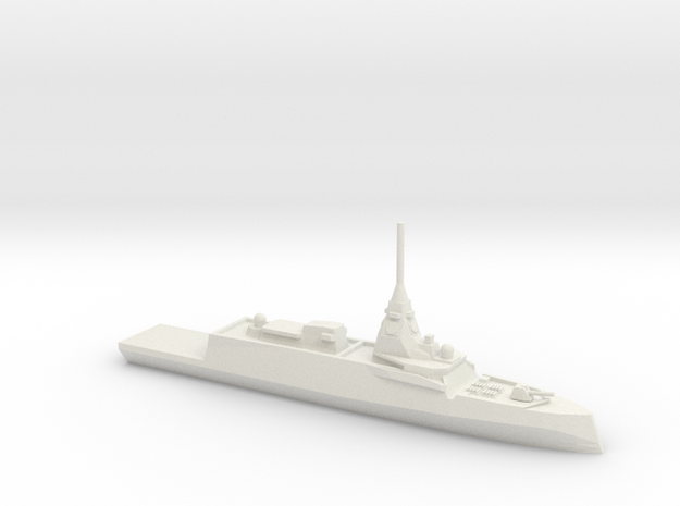 Belharra-class frigate, 1/700 in White Natural Versatile Plastic